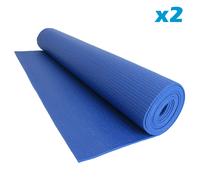 Yoga Esercizi Tappetino Fitness Fisio Pilates Palestra Non Slip Con Porta Set 2
