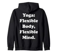 Yoga Flexible Body Flexible Mind Relaxation Balance Felpa con Cappuccio