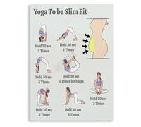 Yoga Flow For Lean Body Poster Daily Practice Routine Home