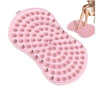 Yoga Foot Rock Mat with Magnets, Magnetic Reflexology Foot Mat, Tensione Relief Foot Mat, Portable Reflexology Mat, Foot Rock Mat with Pressure Points, Therapeutic Reflexology Foot Mat