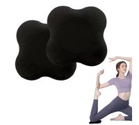 Yoga Ginocchia, Cuscinetto da Yoga per Ginocchio, Tappetino Yoga Antiscivolo, Ginocchiere Pad Ideato per lo Yoga, lo Stretching e il Pilates, per Proteggere Ginocchia, Caviglia, Gomito, Mano, Nero