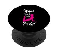 Yoga Girls Are Twisted Esercizio Meditazione Barzellette - PopSockets PopGrip Adesivo