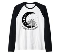 Yoga Godetevi il sentimento pose Hatha Meditazione Namaste Tee Maglia con Maniche Raglan