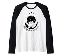 Yoga Godetevi il sentimento pose Hatha Meditazione Namaste Tee Maglia con Maniche Raglan