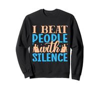 Yoga I Beat People With Silence Funny Yoga Felpa
