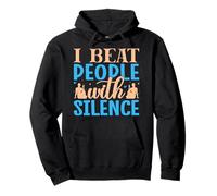Yoga I Beat People With Silence Funny Yoga Felpa con Cappuccio