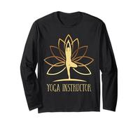 Yoga Instructor Istruttore Trainer Insegnante Namaste Zen Maglia a Manica