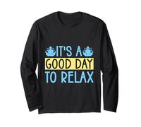 Yoga It´s A Good Day To Relax Funny Yoga Maglia a Manica
