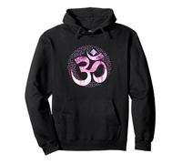 Yoga Karma Namaste Om Meditazione Simbolo Rosa LOL Felpa con Cappuccio