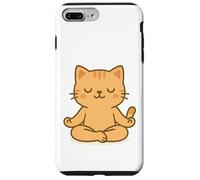Yoga Kawaii Gatto carino in posa meditazione. Custodia per iPhone 7 Plus/8 Plus