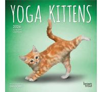 Yoga Kittens Official 2026 7 X 14 Inch (Hanging) Monthly Mini Wall Calendar