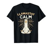 Yoga Lama Llamastay Tranquillo Maglietta