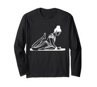 Yoga Line Art Appassionati Yoga Maglia a Manica