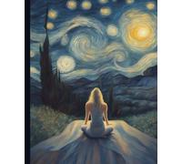 Yoga Lover Notebook: Yogi themed notepad journal. Whimsical funny van gogh painting style.