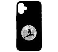 Yoga Luna Reverse Guerriero Posa Acro Yoga Silhouette Custodia per iPhone 16 Plus