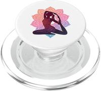 Yoga Mandala Meditation Pose Consapevolezza Design PopSockets PopGrip per MagSafe