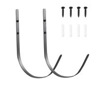 Yoga Mat & Foam Roller Wall Mount Holder, Steel Storage Rack W/Hooks