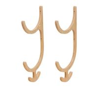 Yoga Mat Storage Rack - Wooden Multifunctional Wall Organizer With 4 Hook | Wood With Space Saving Design, Yoga Mat Holder Rack For Apartment Bedroom Gym Home Dorm Resistance