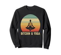 yoga meditazione blockchain benessere finanza calma Bitcoin Felpa