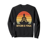yoga meditazione blockchain benessere finanza calma Bitcoin Felpa