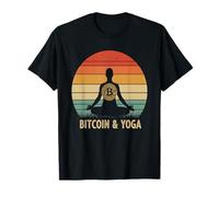 yoga meditazione blockchain benessere finanza calma Bitcoin Maglietta