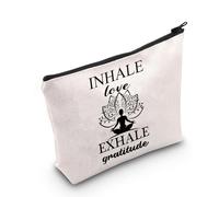 Yoga Meditazione Trucco Borsa Yoga Amante Regali Inalare Amore Espirare Gratitudine Consapevolezza Regalo Meditazione Regali Zen Regali, Inspira Regno Unito