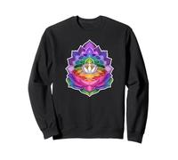 YOGA MISTICO CHAKRA E FIORE DI LOTO COLORATO Felpa