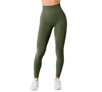Yoga Pantaloni Nazione Libro Donna Senza Cuciture Hip Stretti Vita Alta Elastico Traspirante Esercizio Pantaloni Yoga Pantaloni Noi Yoga Pantaloni, Verde, S