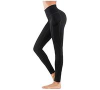 Yoga Pants Donna Vita Alta Push Up Tummy Control Pantalone da Ginnastica Elasticizzato Sportivo Pantacollant Tinta Unita Comfortevole Pantaloni Yoga Cotone Biologico per Corsa