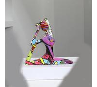 Yoga Posa Scultura Meditazione Ragazza Statua di Decorazioni Per La Casa