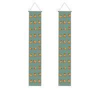 Yoga Pug Stampa Tutti i Tipi Celebrazioni Incontri Portico Banner Riutilizzabile con Canna Appeso Corde