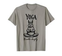 Yoga Respira Profondamente Simpatico Maglietta