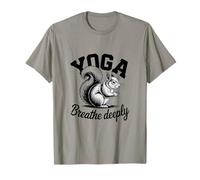 Yoga Respira Profondamente Simpatico Maglietta