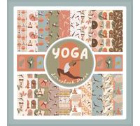 Yoga Scrapbook Paper: Workout Themed Craft Paper Pad For Scrapbooking, Mixed Media, Junk Journals & Paper Crafts; 8.5 x 8.5"