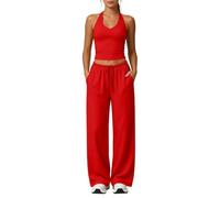 Yoga spazzolato con canotta a vogatore e pantaloni a vita alta per corsa e | Abito Da Cerimonia Curvy Donna Ginnastica Abiti Maglia Twinset 2 Doppio De Bicolore Bronzo Trasparente Bassi