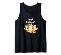 Yoga STO Solo lavorando al Mio Mezzo Gatti Umorismo Canotta