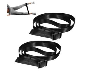 Yoga Strap - Manuale Traction Yoga Stretching Belt, 2 pezzi Straps For Stretchingg, Adjustable Exercise Equipment, Exercise Bands With Buckle For Home Gym Travel Outdoor Training