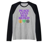Yoga Strega Yoga Mistico Yoga Spirituale Strega Benessere Luna Maglia con Maniche Raglan