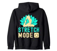 Yoga Stretch Mode On Funny Yoga Felpa con Cappuccio