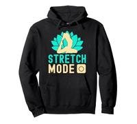 Yoga Stretch Mode On Funny Yoga Felpa con Cappuccio