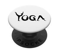 Yoga Stretch/Power Yoga Pose/Nidra Meditazione Yoga PopSockets PopGrip Adesivo