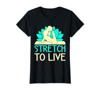 Yoga Stretch To Live Funny Yoga Maglietta