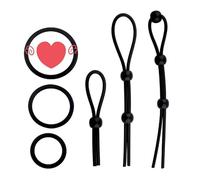Yoga Stretching Corda Anello Set, Con 3 Diverse Dimensioni Di Corde Elastiche E Anelli Di Allenamento - Q