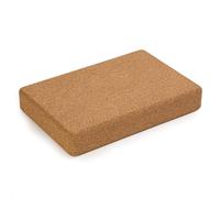 Yoga Studio Il comodo blocco da yoga piatto in sughero naturale - senza marchio (30,5 cm x 20,5 cm x 5 cm) supporto aiuto ecologico