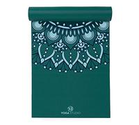 Yoga Studio Tappetino da yoga progettato - 183 cm x 61 cm, tappetino antiscivolo da 6 mm, tappetino in PVC a prova di strappo (color foglia di tè Mandala)