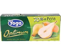 Yoga Succo Optimum Pera brick - 8 confezioni da 3 pezzi da 200 ml