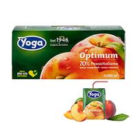 8 CONFEZIONI SUCCO DI FRUTTA YOGA OPTIMUM PESCA ITALIANA 3 X 200 ML BRIK HOTEL