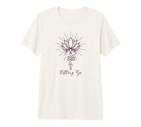 Yoga Unalome con Fiore di Loto e Letting Go Maglietta Premium
