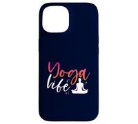Yoga Vita Meditare Lotus Namaste Consapevolezza Zen Vibes Custodia per iPhone 15