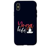 Yoga Vita Meditare Lotus Namaste Consapevolezza Zen Vibes Custodia per iPhone X/XS